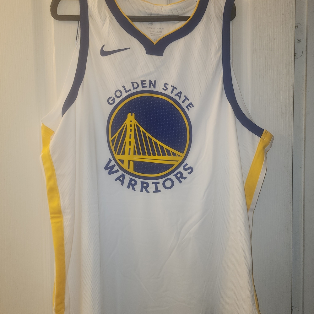 Golden State Warriors White and Blue Jersey